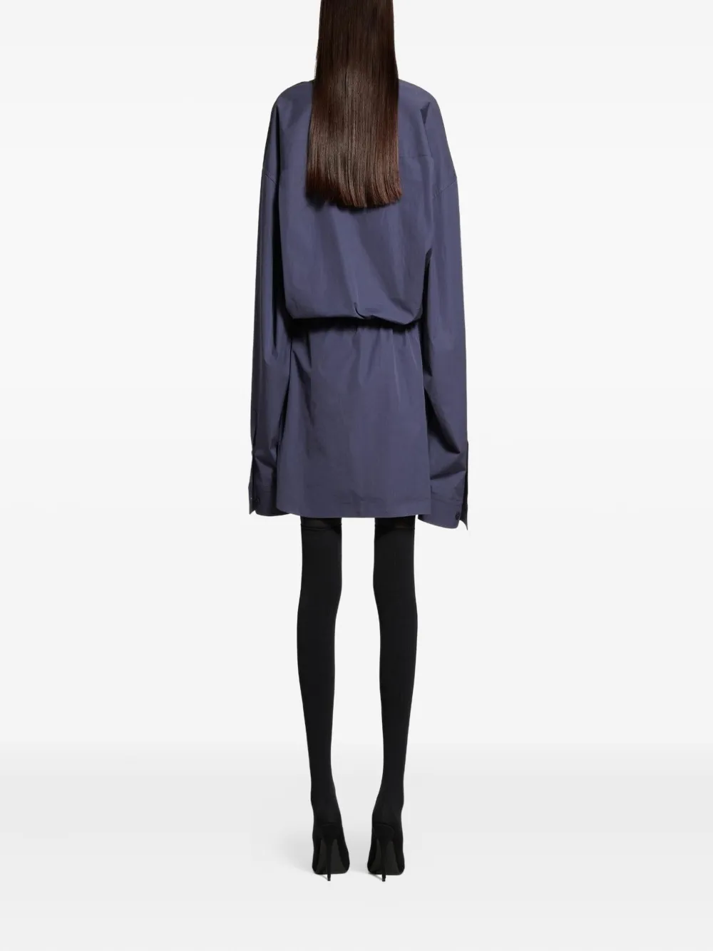 Balenciaga Mini-blousejurk Blauw
