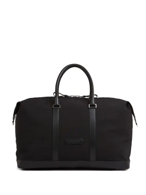 TOM FORD leather-trim luggage bag