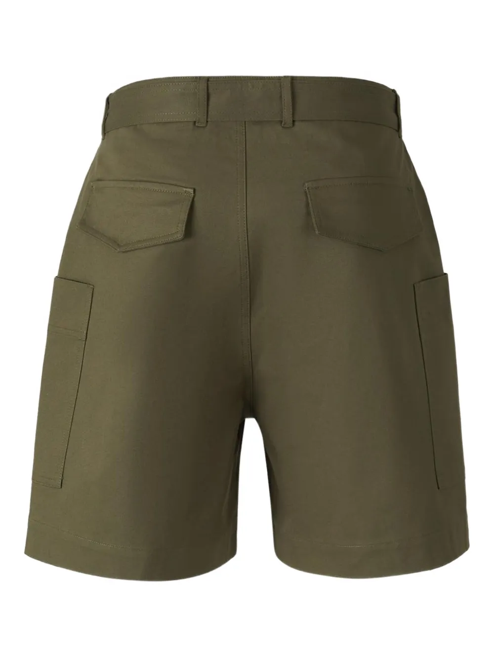 Officine Generale Daryl belted bermuda shorts - Groen
