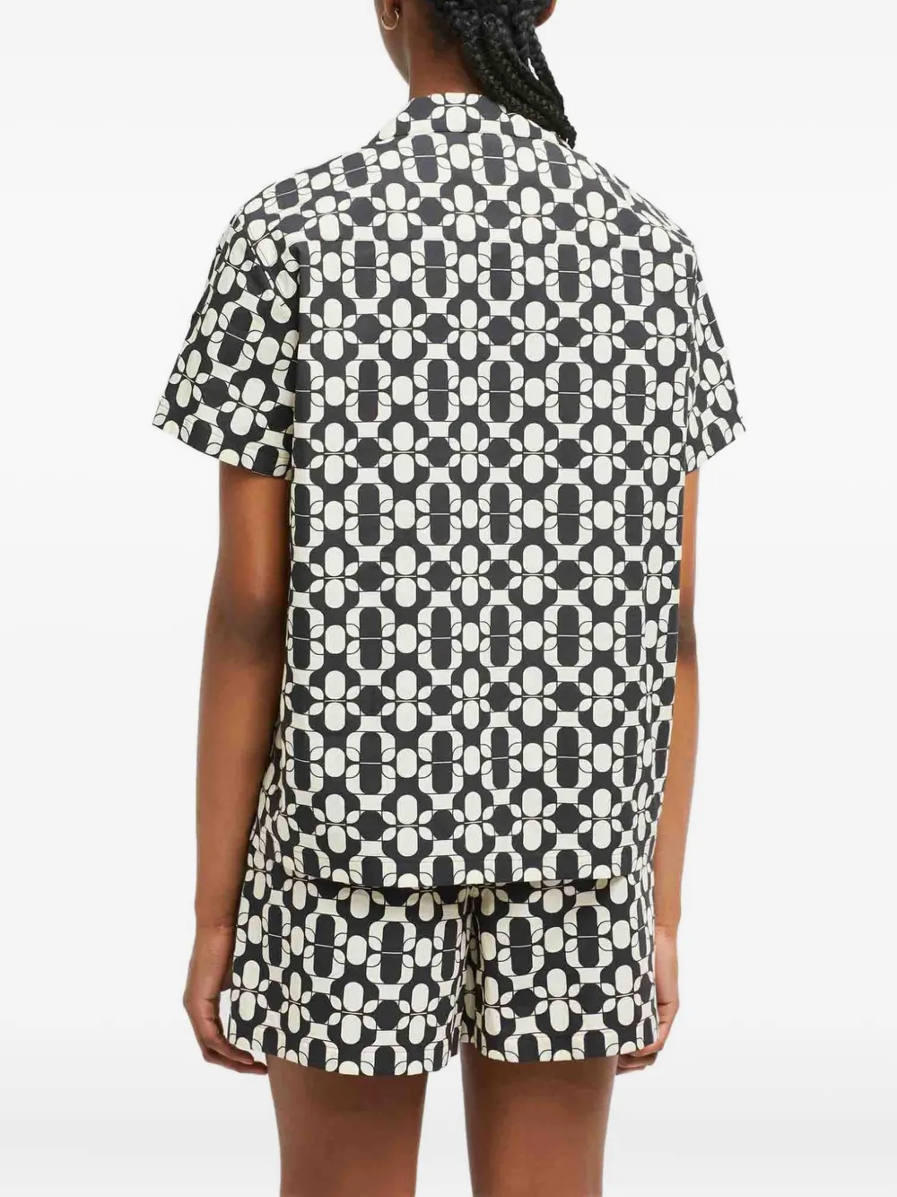 Moncler blouse met geometrische print Blauw