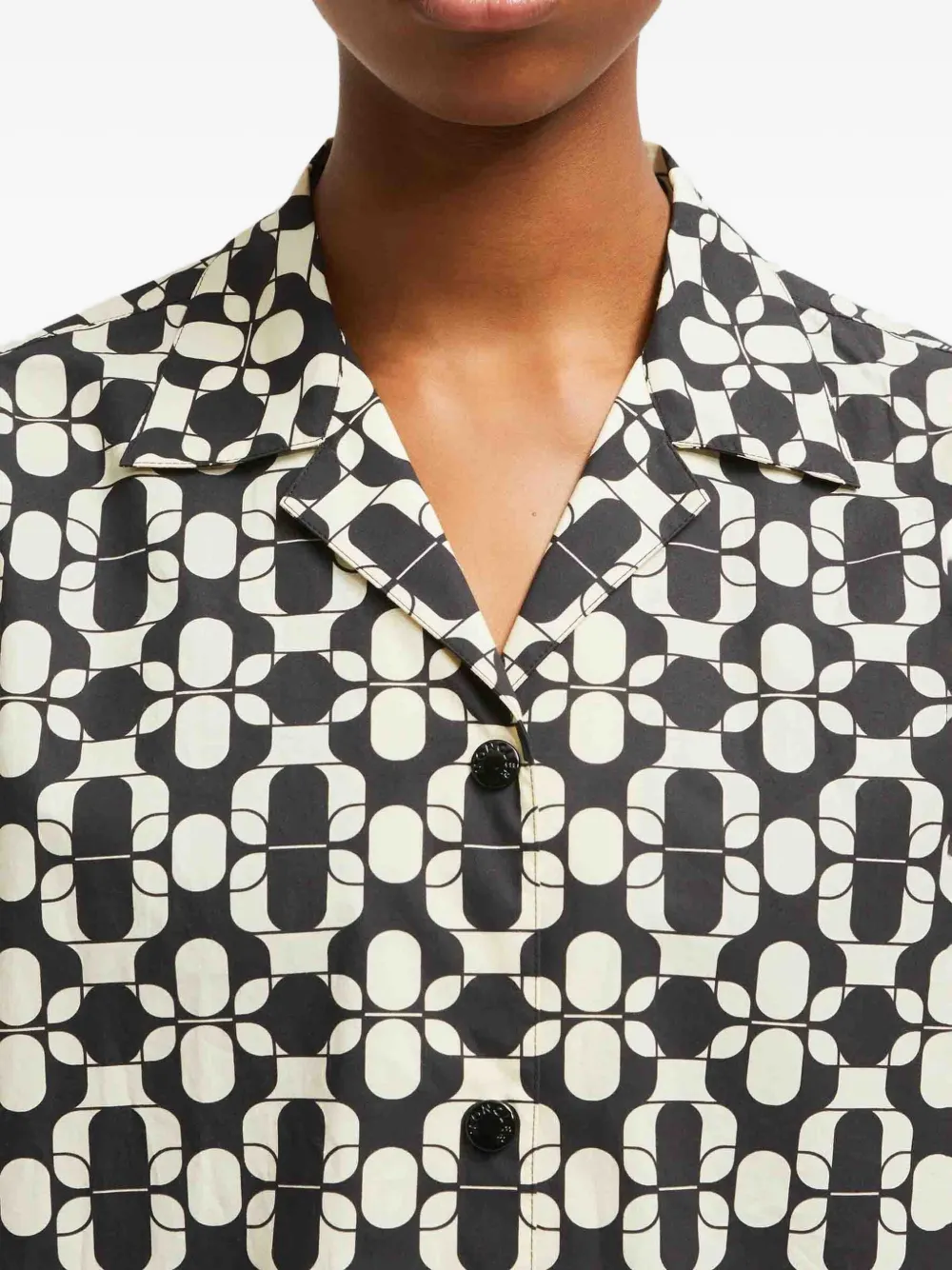 Moncler blouse met geometrische print Blauw