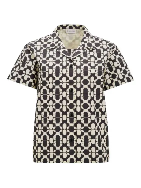 Moncler camisa con estampado geométrico