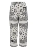 Après Surf bandana-pattern trousers - White