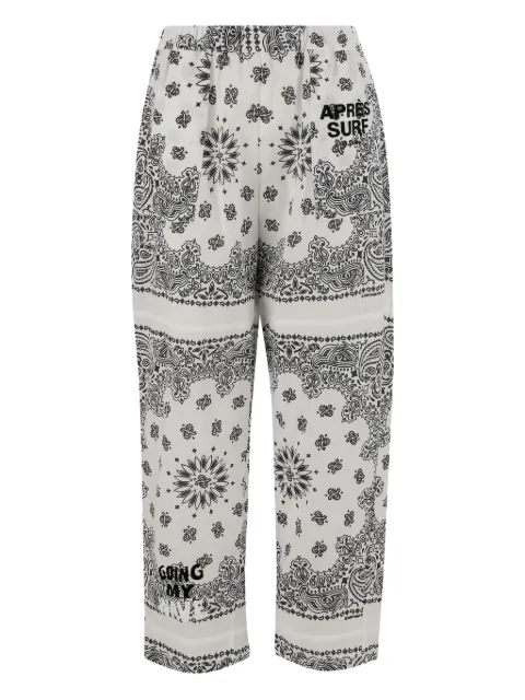 Après Surf bandana-pattern trousers