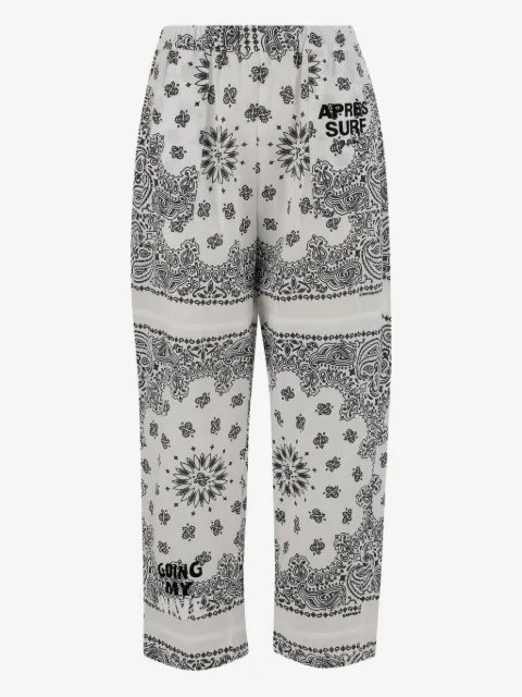 Après Surf bandana-pattern trousers