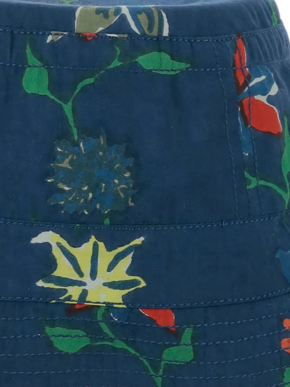 Misha & Puff Vissershoed met bloemenprint Blauw