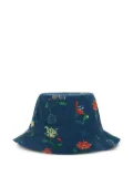 Misha & Puff floral-print bucket hat - Blue