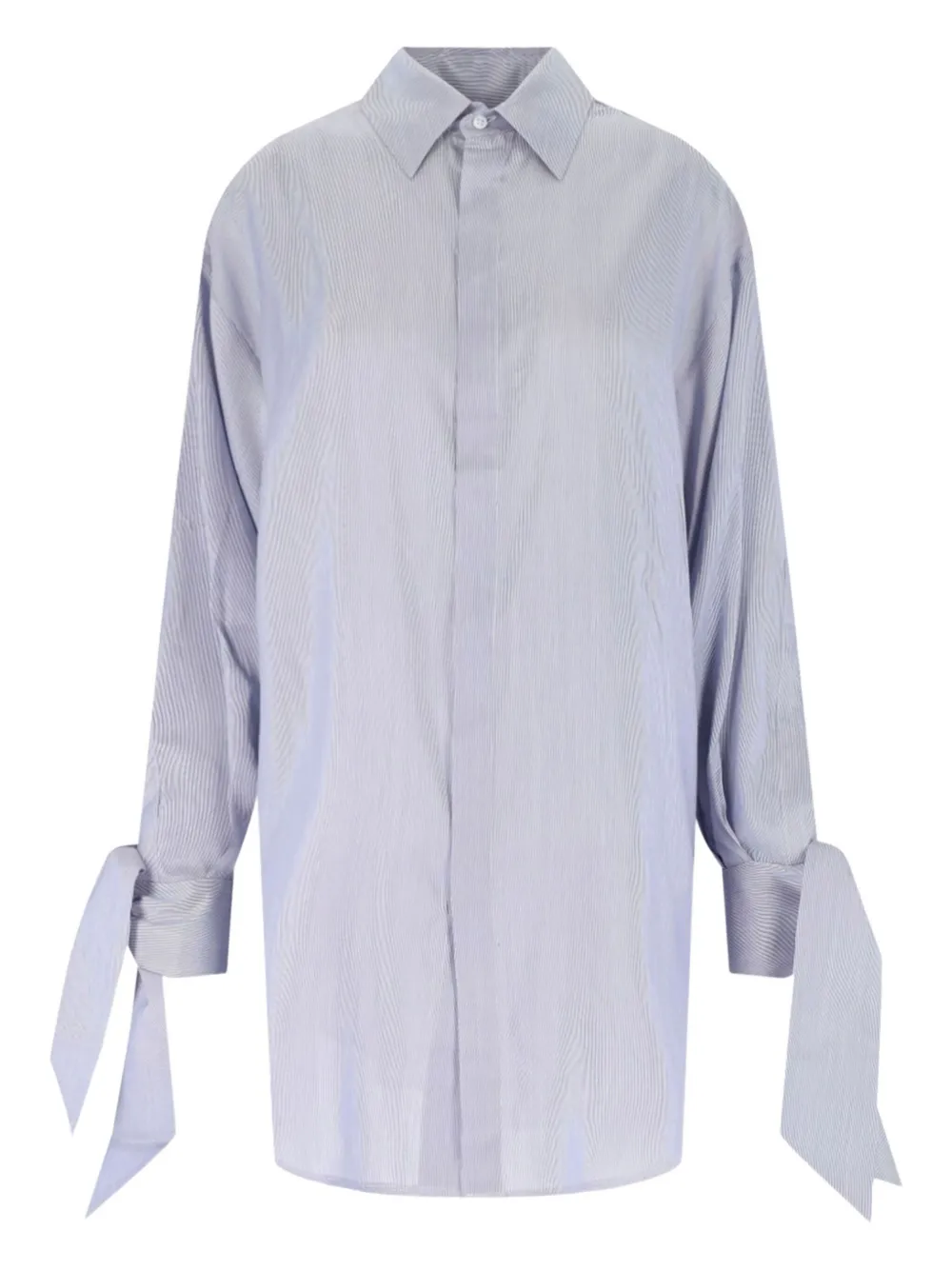 SA SU PHI Zijden blouse Blauw