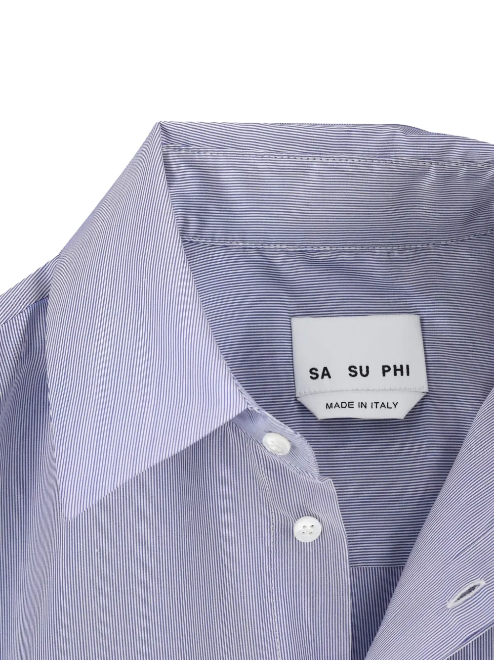 SA SU PHI Zijden blouse Blauw