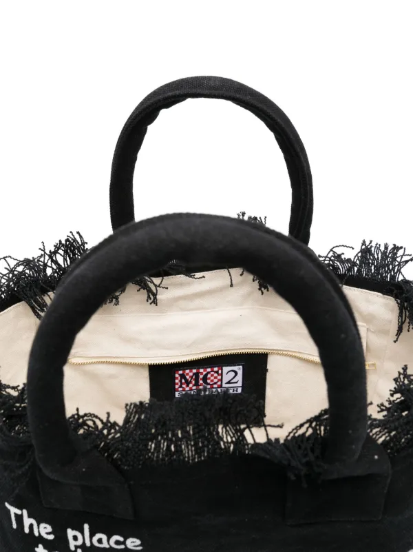 MC2 Saint Barth Vanity Tote Bag | Black | FARFETCH JO