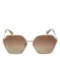 TWINSET geometric-frame sunglasses - Brown