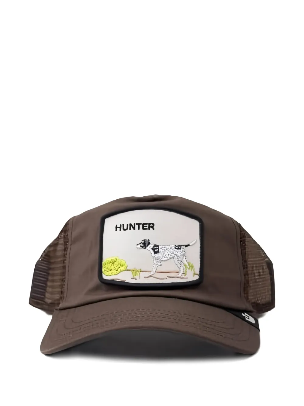 GOORIN BROS Trucker honkbalpet met hondenpatch Bruin