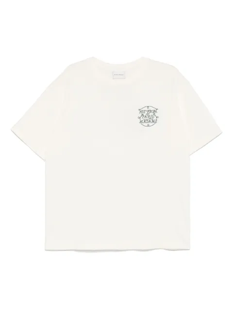 Drôle De Monsieur embroidered cotton t-shirt