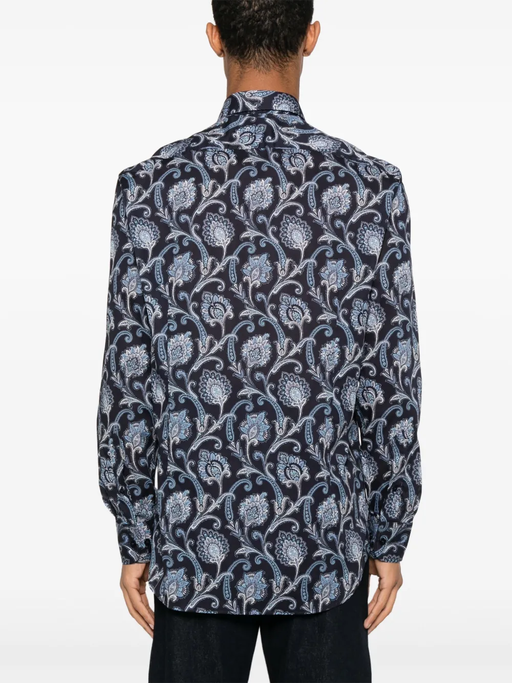 ETRO Overhemd met print Blauw