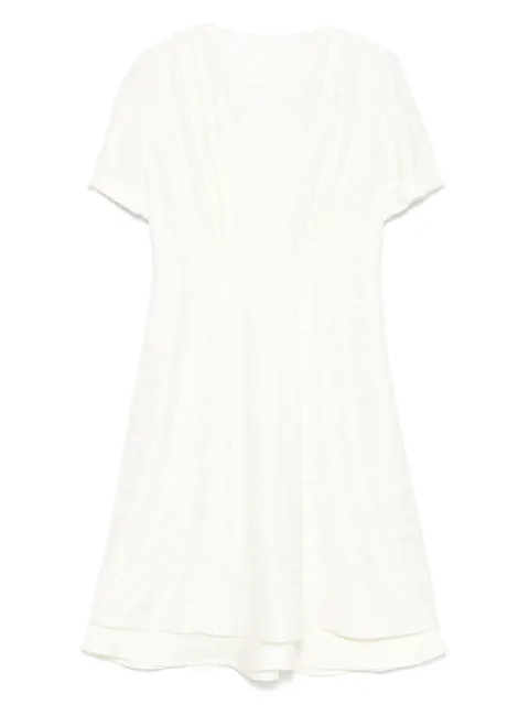 Jil Sander vestido manga corta en jacquard