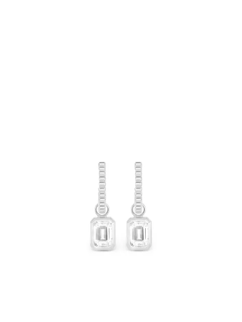 DOWER AND HALL single rectangular-cut charm earring