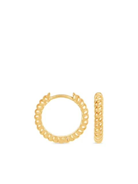 DOWER AND HALL small twist hoops earrings