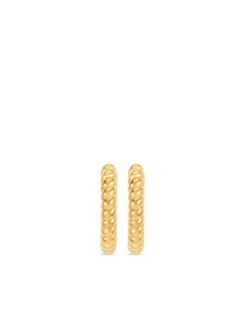 DOWER AND HALL small twist hoops earrings