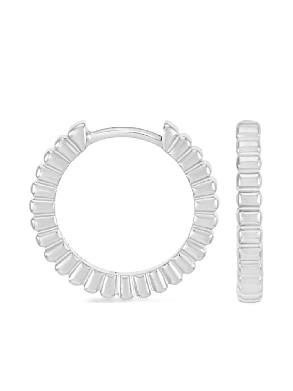 Dower & Hall Small Humbug Hoop Earrings