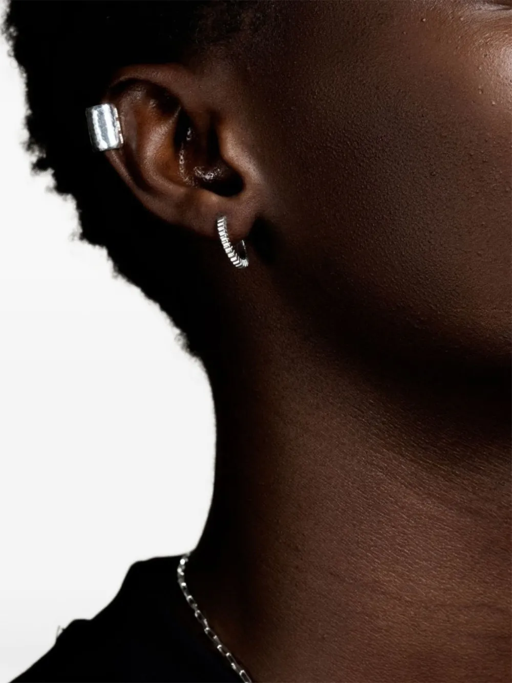 Dower & Hall Small Humbug Hoop Earrings