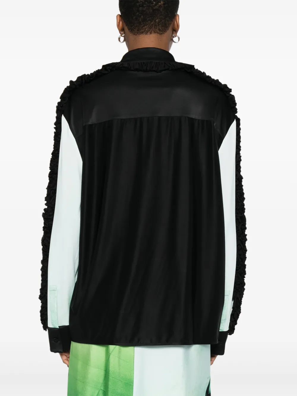 Jil Sander Blouse met grafische print Zwart