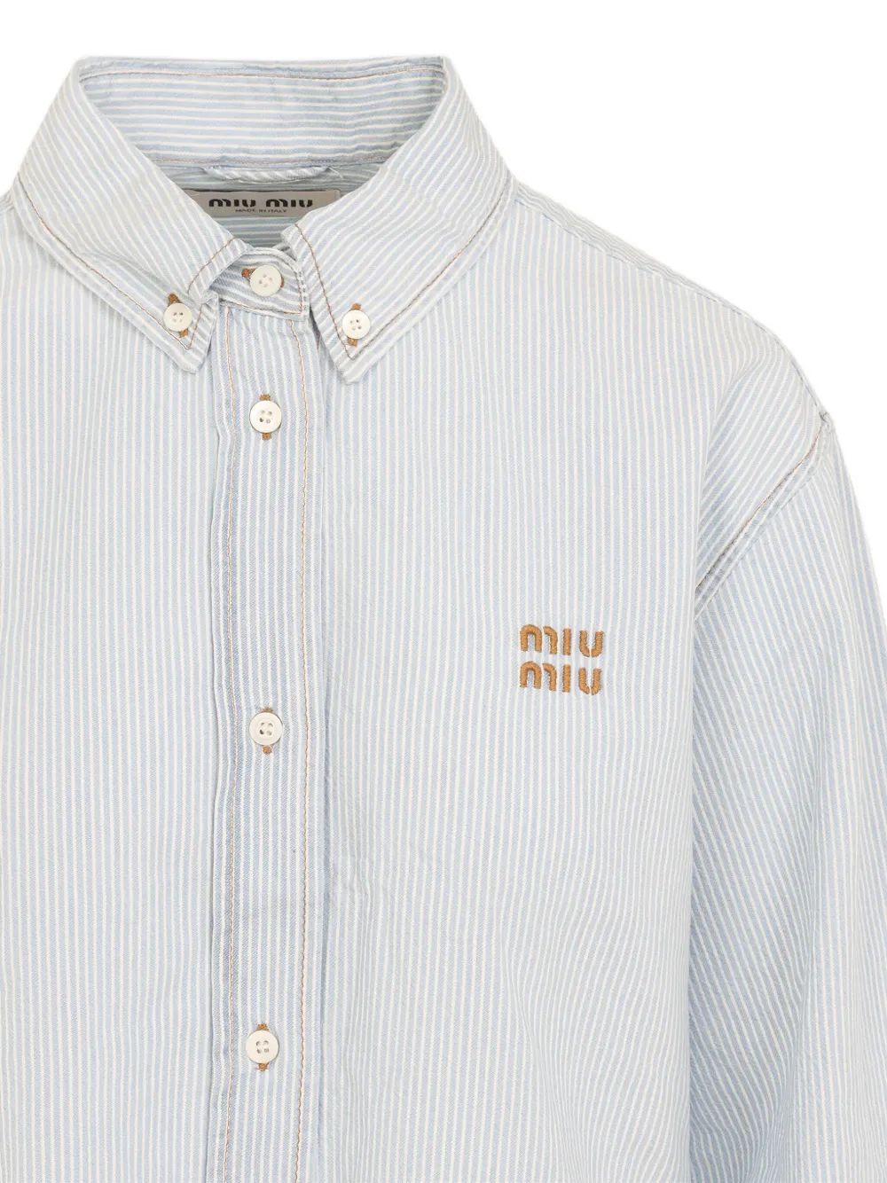 Miu Gestreept blouse Blauw