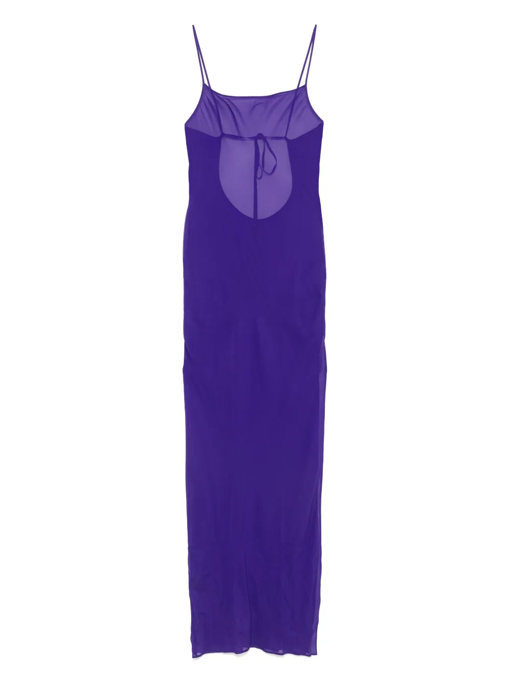 Maison Close Fever maxi-jurk met open rug Paars