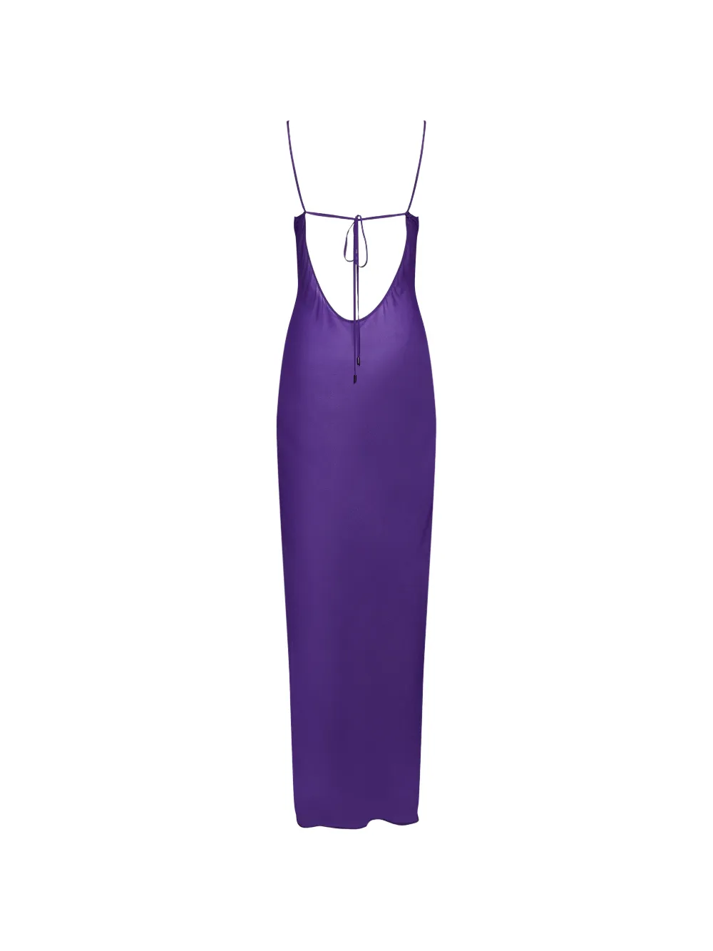 Maison Close Fever maxi-jurk met open rug Paars