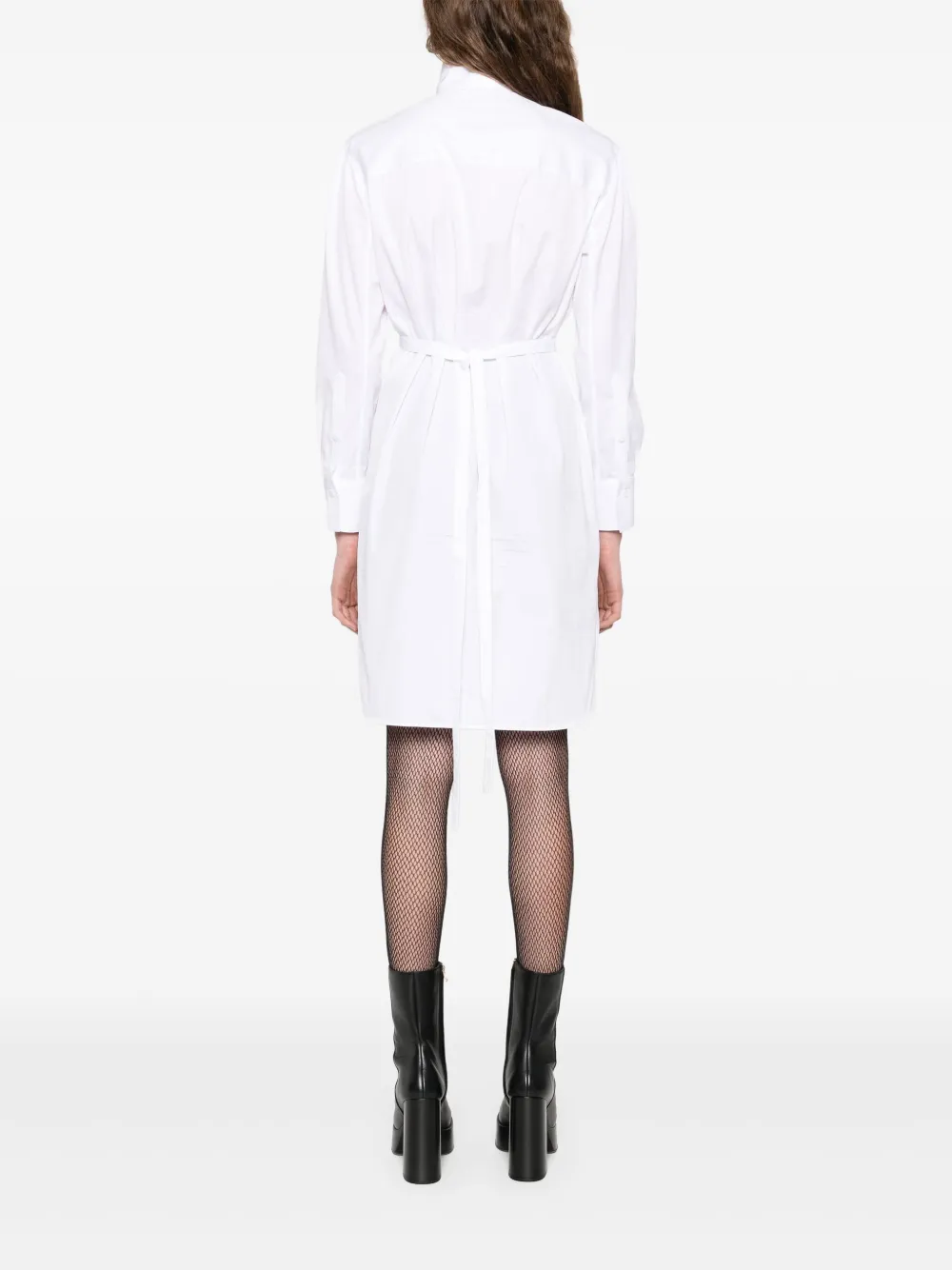 Alexander McQueen Blousejurk met geplooid vlak Wit