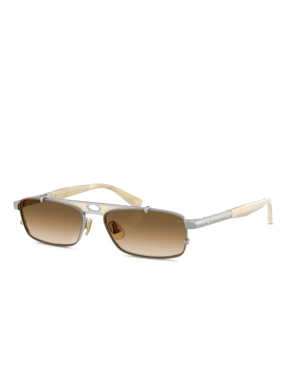 Brunello Cucinelli Paloma rectangle-frame sunglasses | Men | Image 2