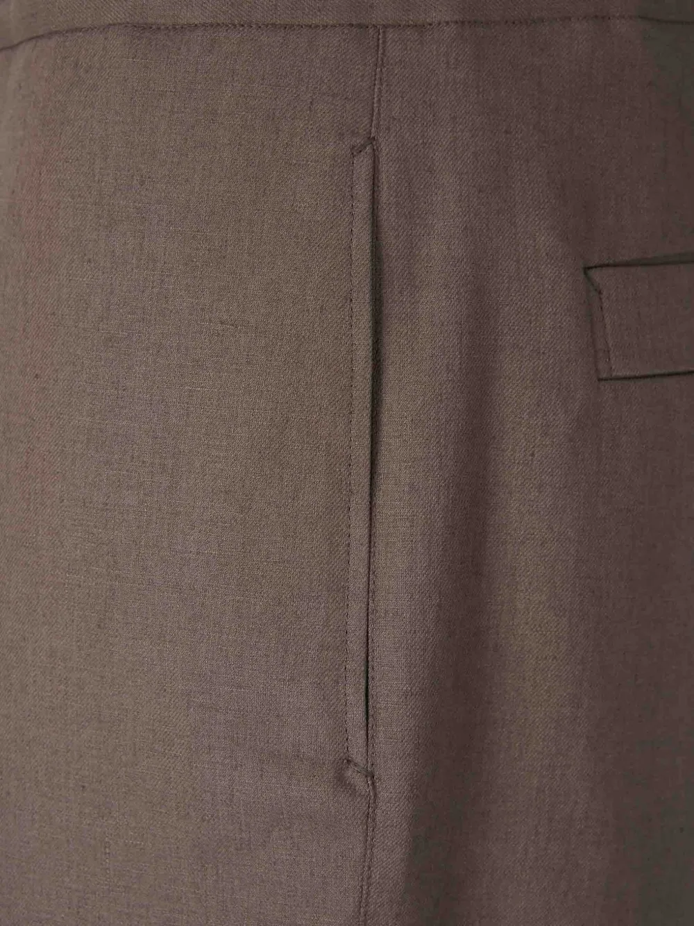 Zegna Oasi linnen broek Bruin