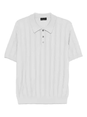 Tシャツ・カットソー ROBERTO COLLINA Knitted T-shirt White Roberto Collina Classic Crew Neck T-shirt With Ribbed