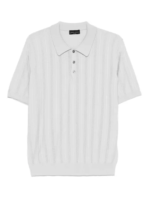 Roberto Collina openwork-knit polo shirt
