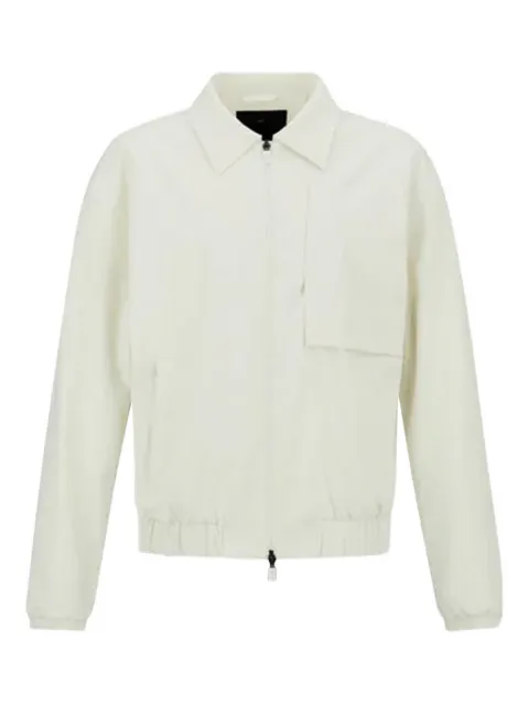 Laminar zip-up shirt jacket