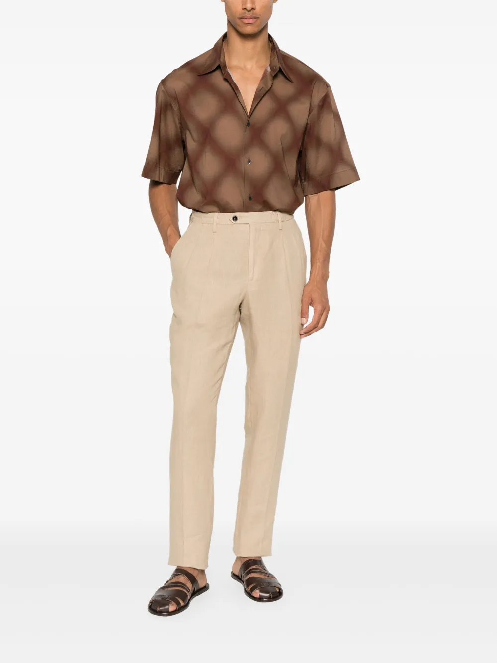 Drumohr linen chinos - Beige