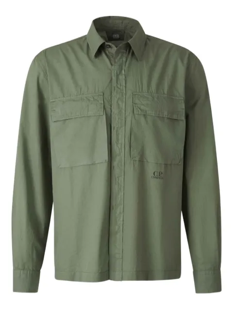 C.P. Company Hemdjacke mit Logo-Print