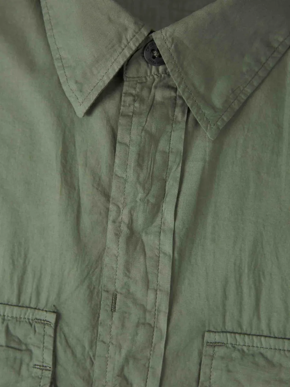 C.P. Company Shirtjack met logoprint Groen