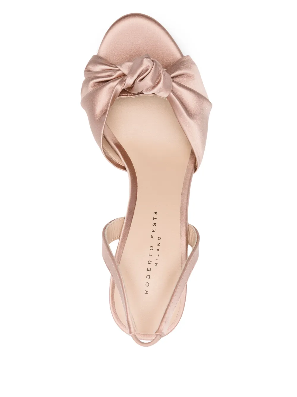 ROBERTO FESTA 100MM LEATHER SANDALS 