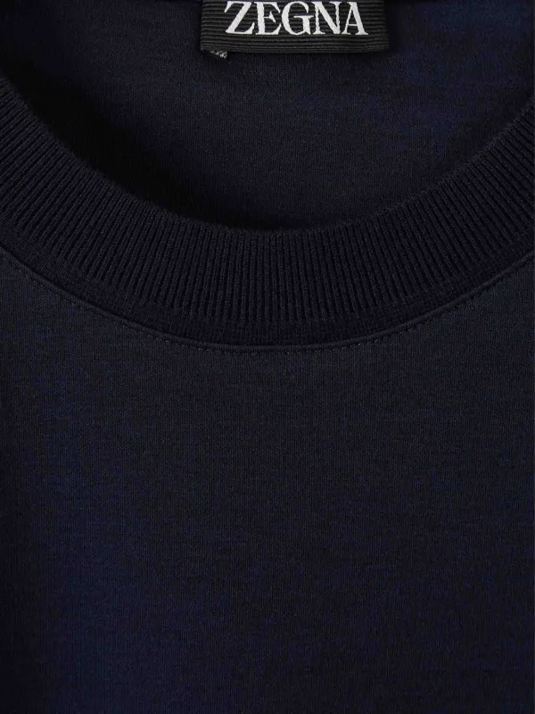 Zegna コットン Tシャツ | ブルー | FARFETCH JP