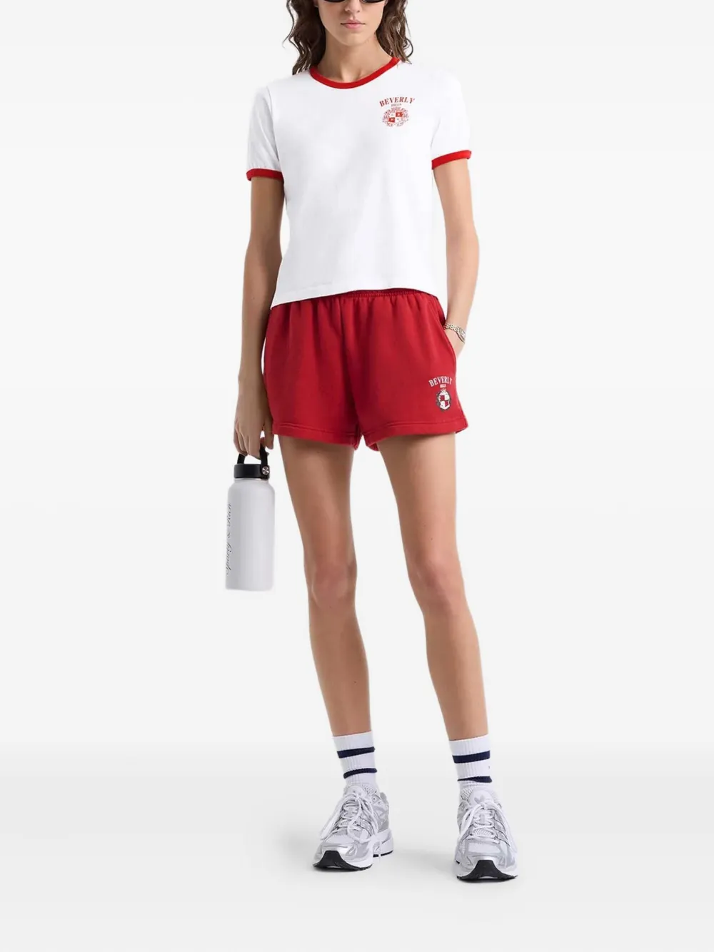 Sporty & Rich Sport bermuda shorts Rood