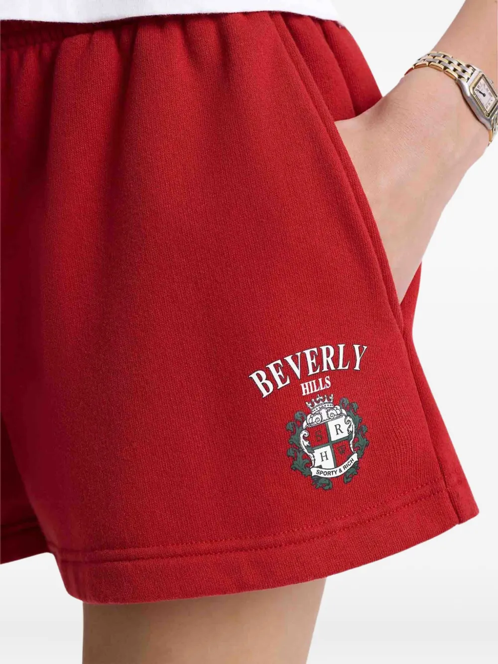 Sporty & Rich Sport bermuda shorts Rood