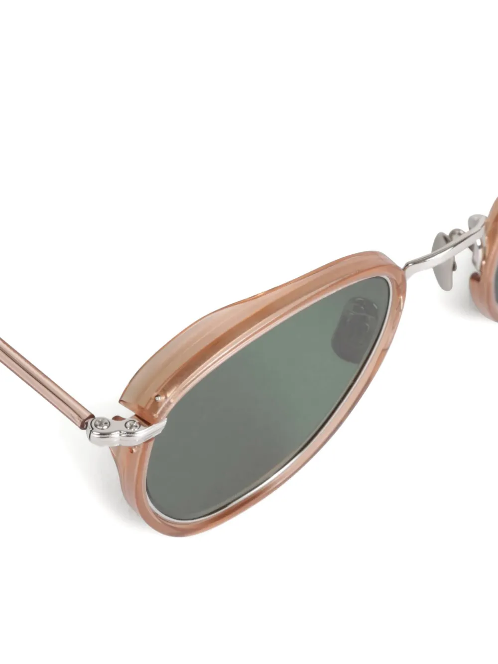 Eyevan7285 Zonnebril met ovalen montuur Beige