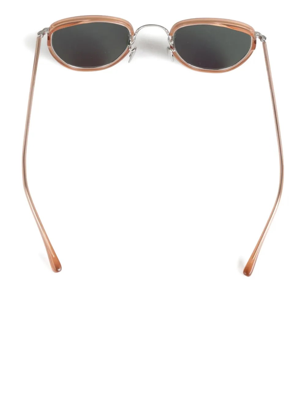 Eyevan7285 Zonnebril met ovalen montuur Beige