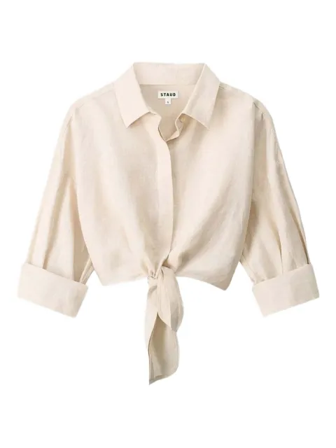 STAUD Lisa linen blouse