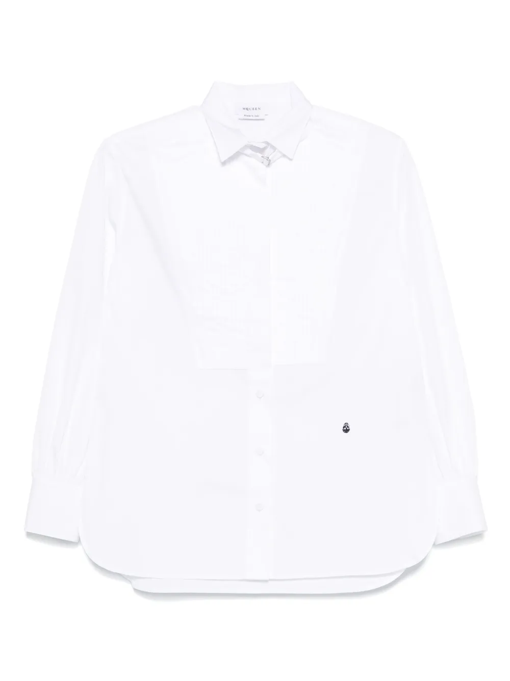 Alexander McQueen Blouse met geplooid vlak Wit