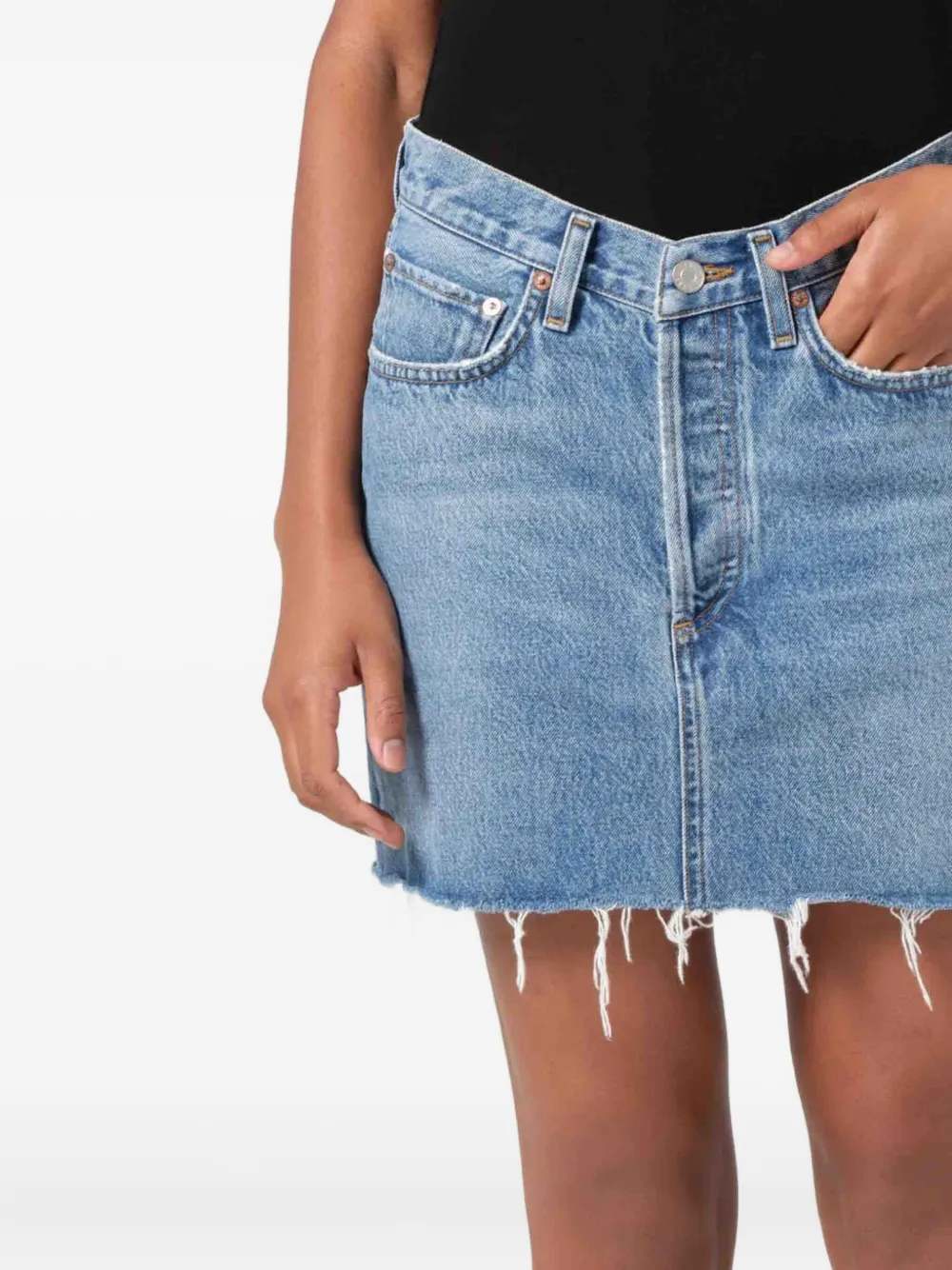AGOLDE DENIM MINI SKIRT