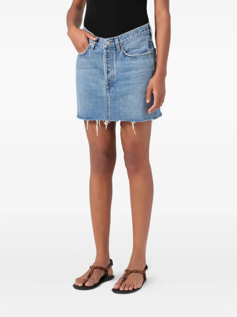 AGOLDE denim mini skirt - Blauw