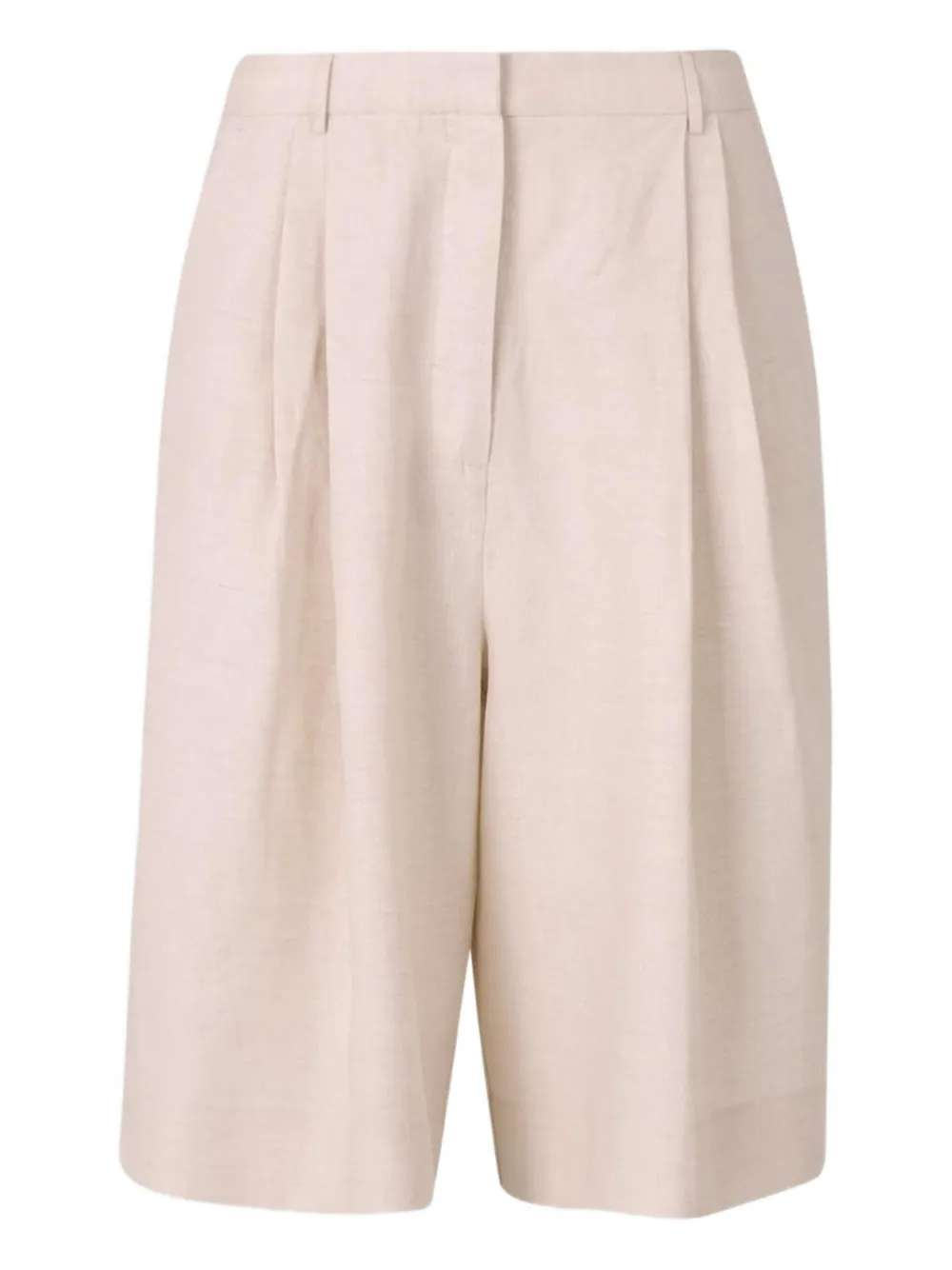 STAUD linen bermuda shorts | Neutrals | Image 1