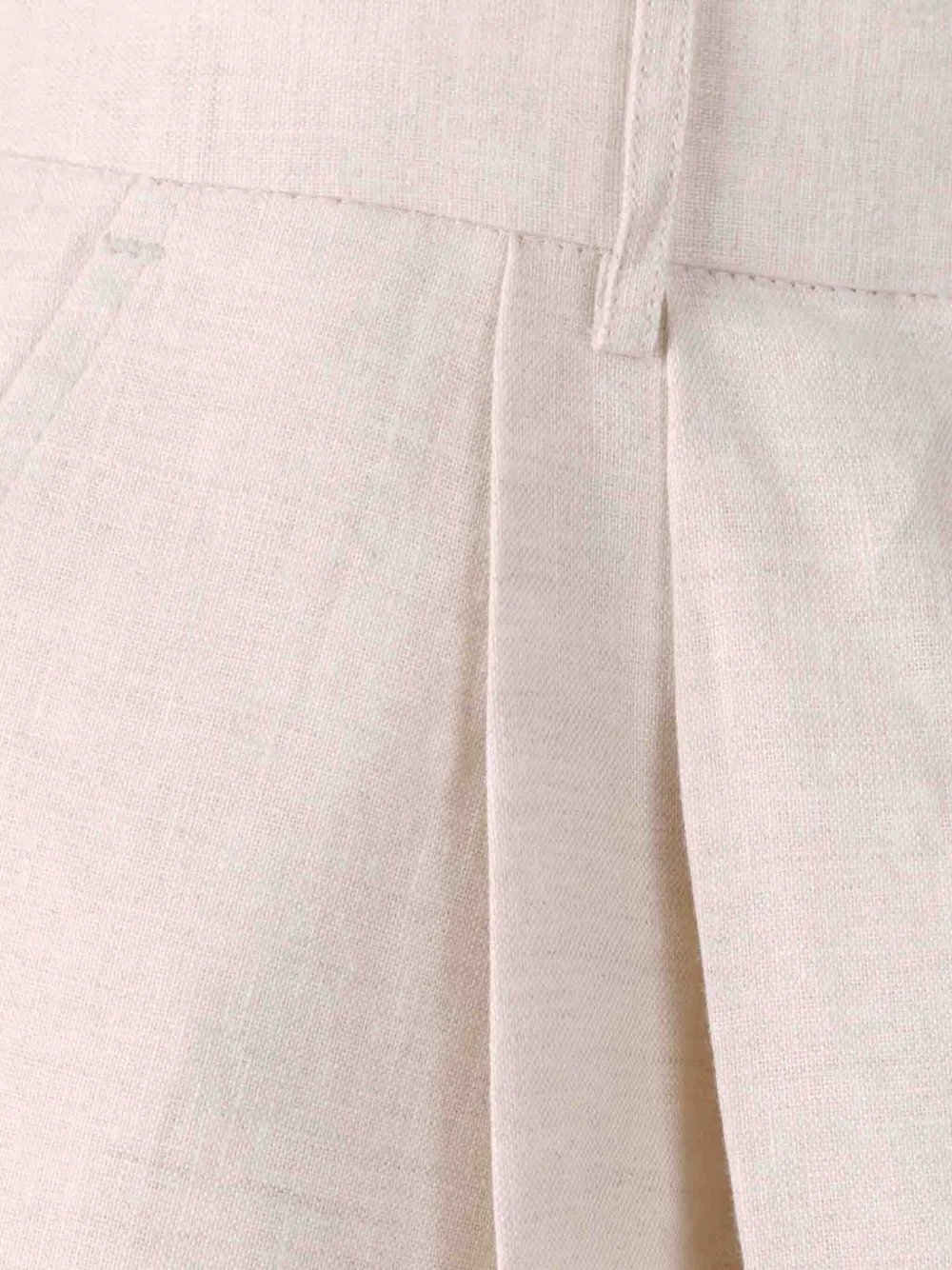 STAUD LINEN BERMUDA SHORTS