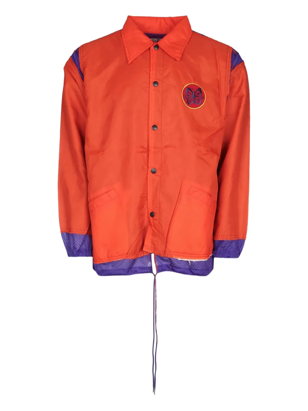 Needles logo-patch jacket Oranje